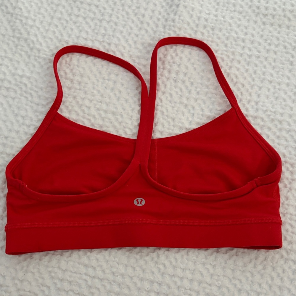Lululemon Red Flow Y Sports Bra